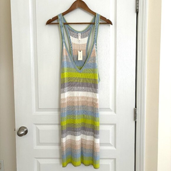Daily Practice Tuvalu Striped Knit Dress Medium Sleeveless NEW NWT Anthropologie - Picture 9 of 9